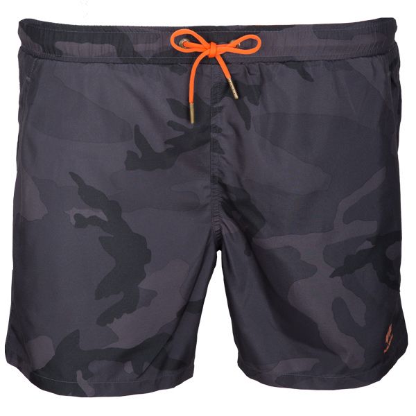 Purchase the Alpha Industries Basic black ASM camo Swim Short by