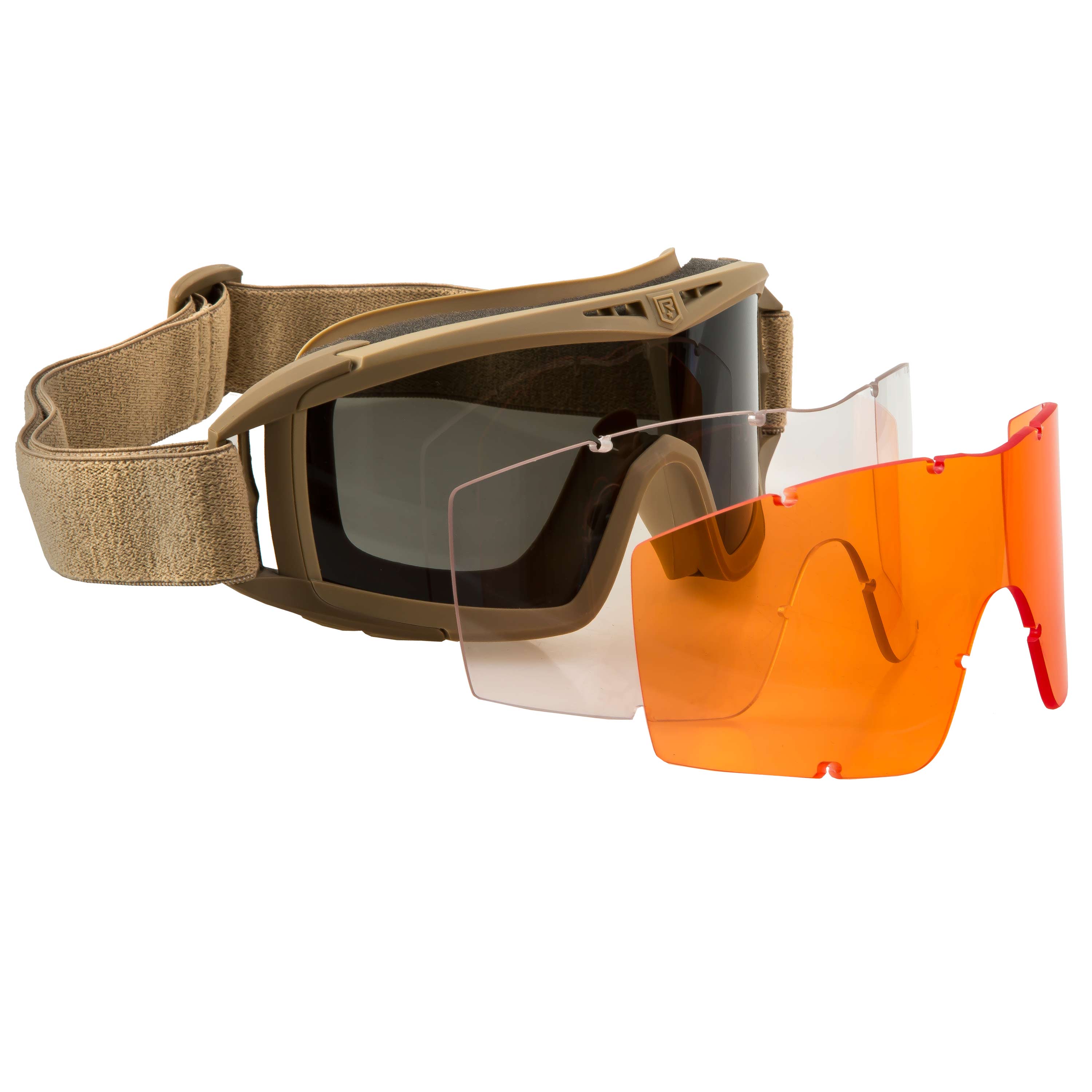 Cycling Airsoft Sport Wind Dust Goggles Glasses Orange 