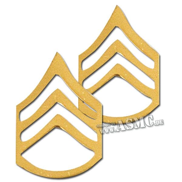 Rank Insignia U.S. Staff Sergeant polished