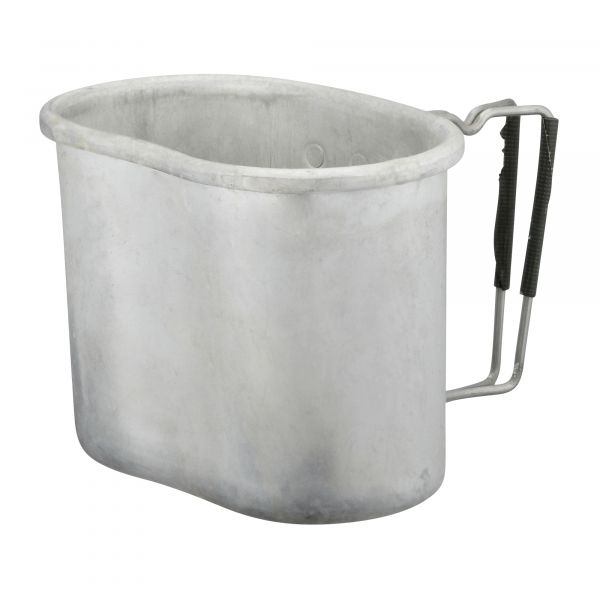 Belgian army surplus aluminium drinking cup mug folding handles 