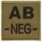 A10 Equipment Blood Group Patch AB Neg. green