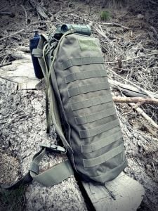 Mil-Tec Sling Bag Tanker Army Combat Patrol Military MOLLE Padded Backpack Olive