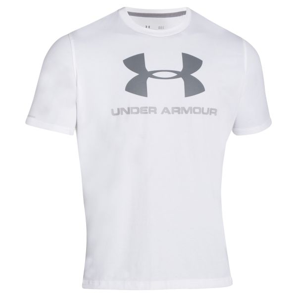 Under Armour Shirt Sportstyle Logo white/gray