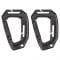 Tactical Carabiner Molle 2-Pack black