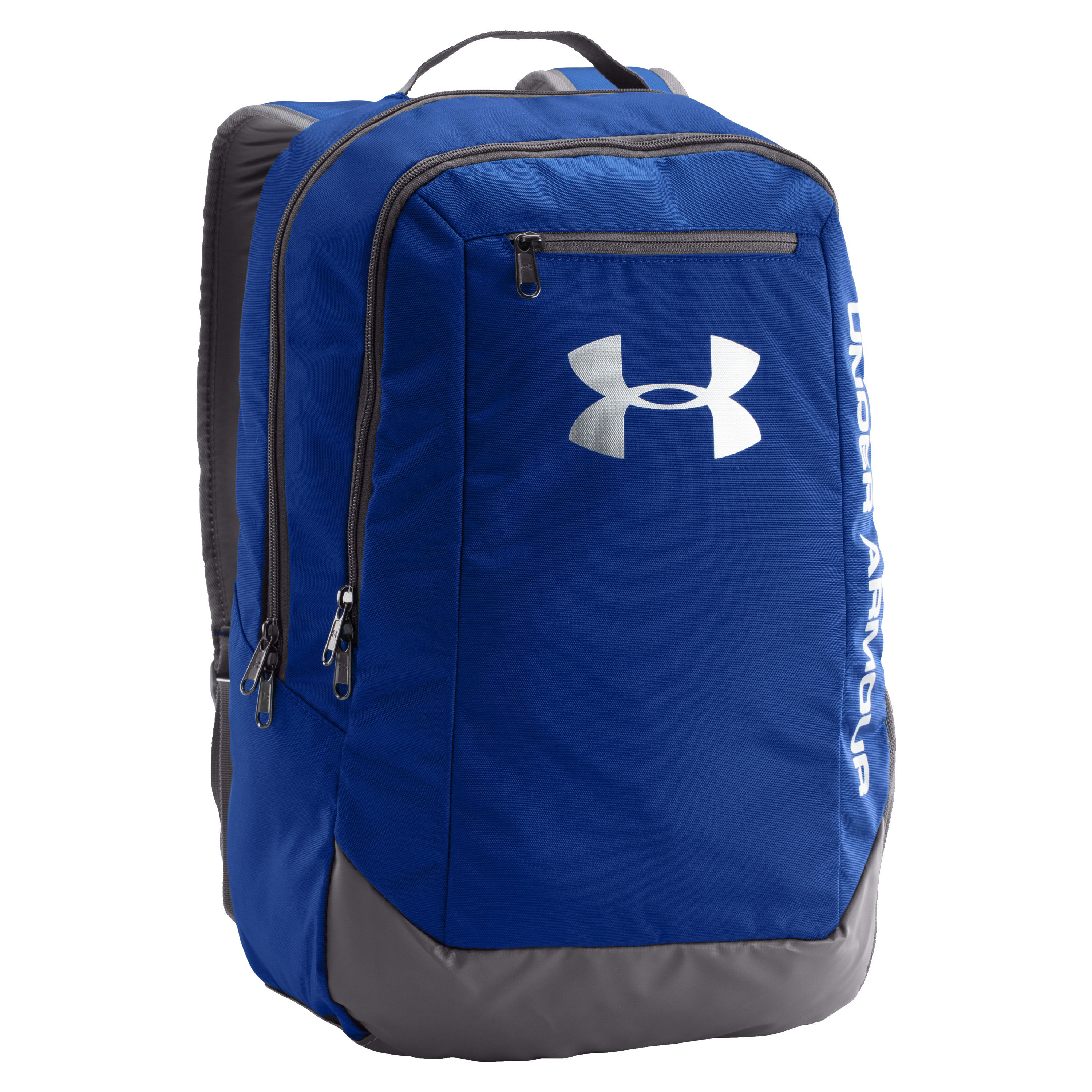 blue and black under armour backpack