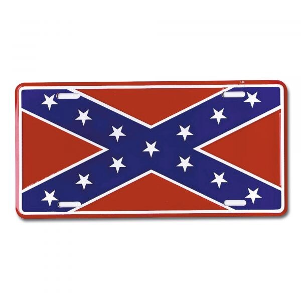 License Plate Confederate Flag