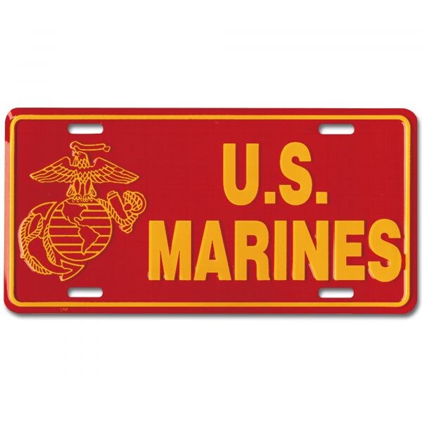 License Plate U.S. Marines