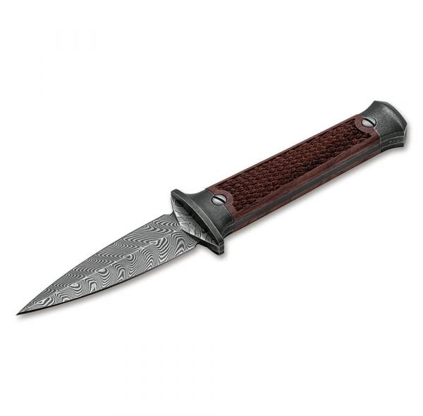 Böker Knife P08 Damascus brown