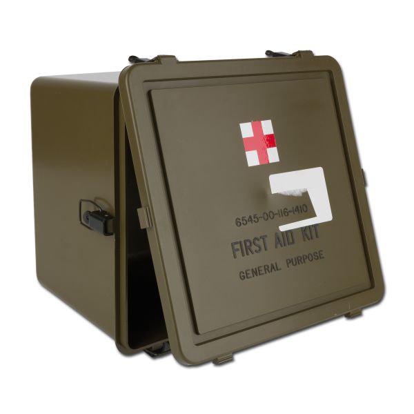 U.S. Transport Box First Aid Kit Like New olive
