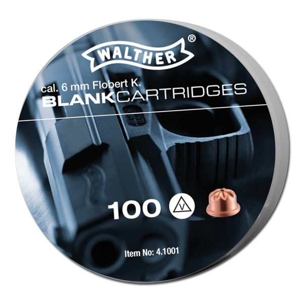 Walther Blank Cartridges 6mm Flobert K. 100 pieces