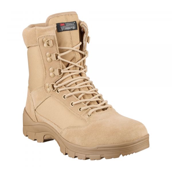 Purchase the Mil-Tec SWAT Boots ZIP khaki by ASMC