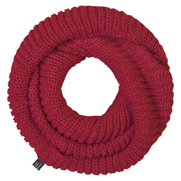 Brandit Knitted Tube Scarf red