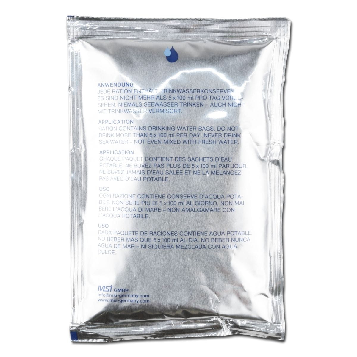 Purchase the Emergency Drinking Water 5er Pack by ASMC