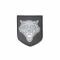 3D-Patch Wolf small gray