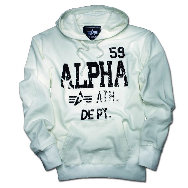 Alpha Industries Athletic Dept. Hooded Jacket white