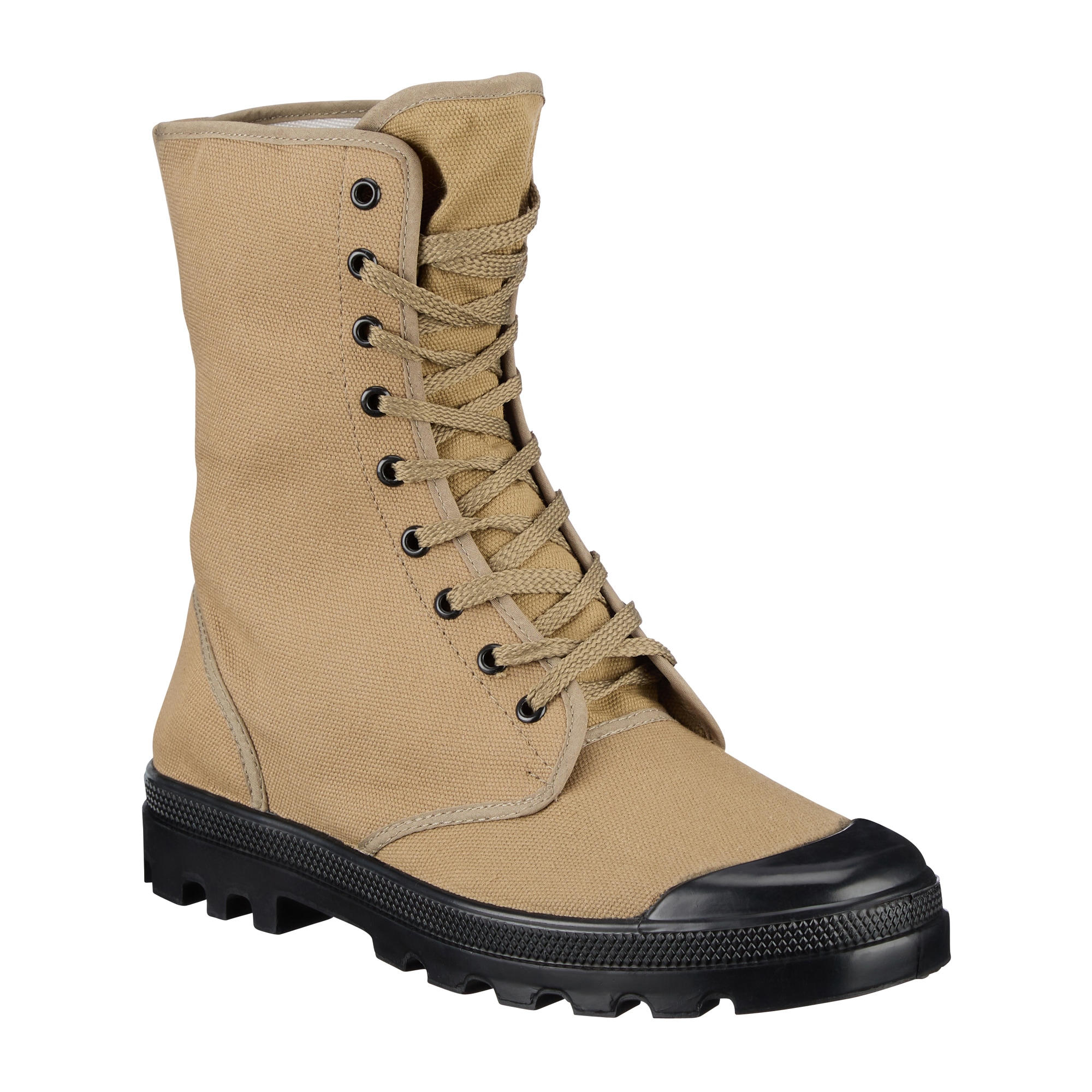 French Canvas Commando Boots 9-eyelets 
