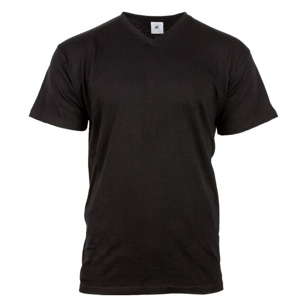 B&C Base Layer Shirt V-Neck black