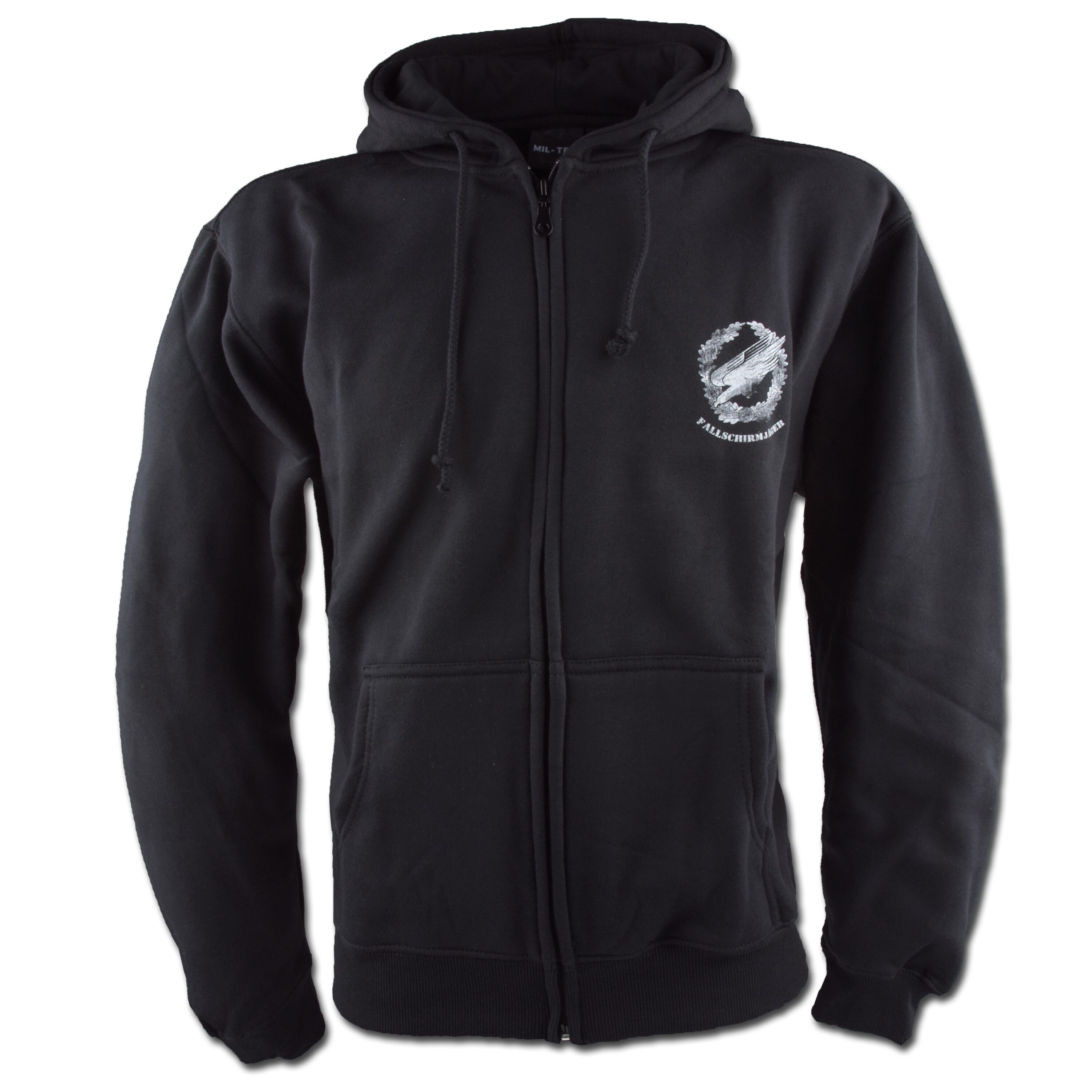 Zip-Hood Sweatshirt Fallschirmjäger black | Zip-Hood Sweatshirt ...