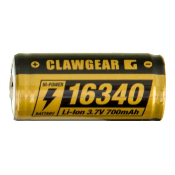 Clawgear Rechargeable Battery 16340 3.7V 700mAh