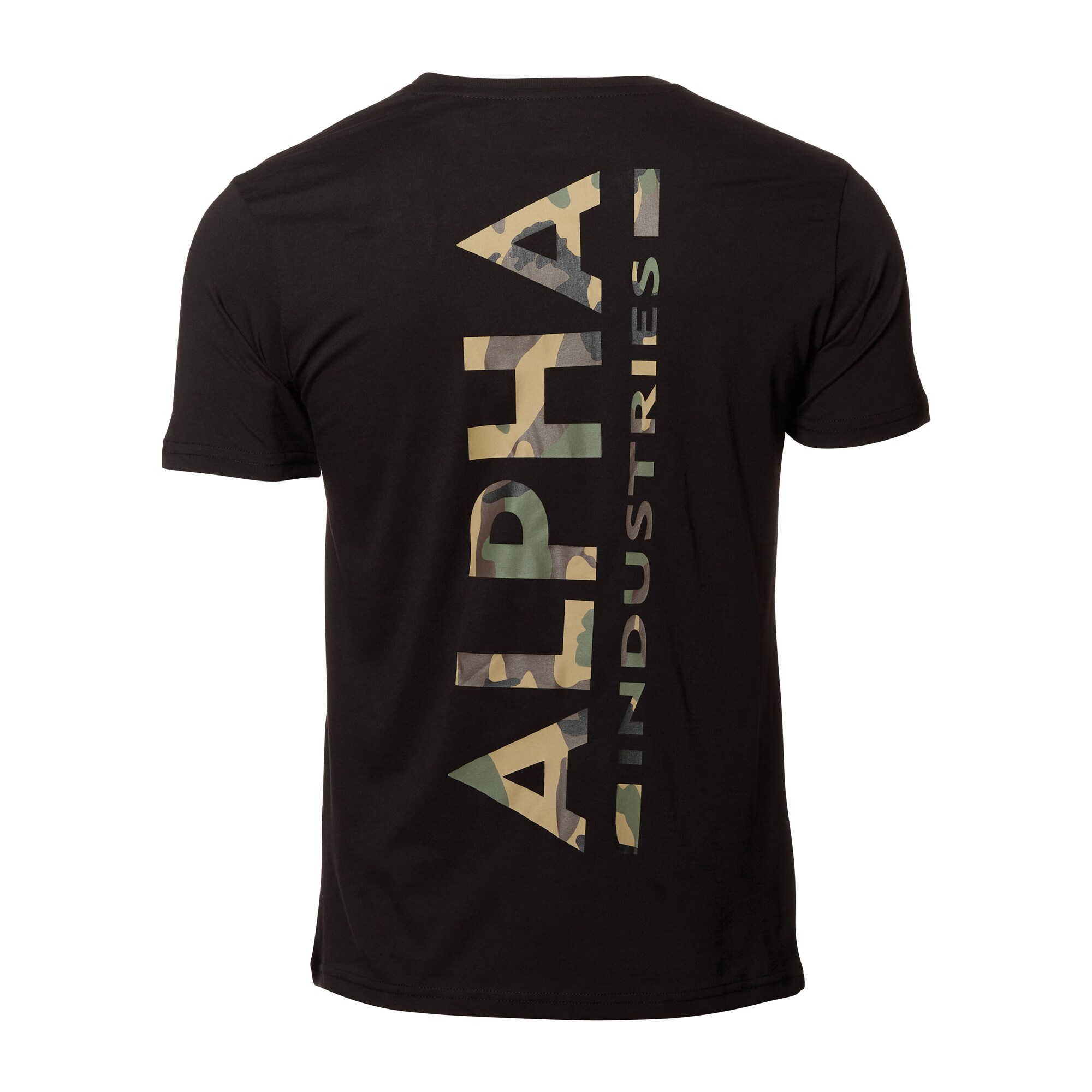 Purchase the Alpha Industries T-Shirt Backprint Print black wood