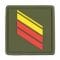 Rank Insignia French Caporal Chef olive/yellow