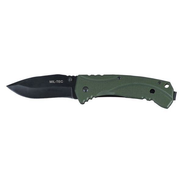 One-Hand Knife G10 440S/Steel olive