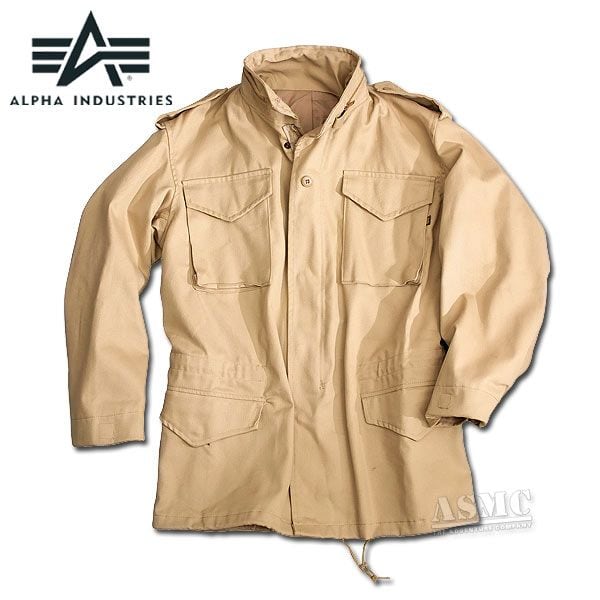 Purchase the Alpha Industries Field Jacket M65 khaki by ASMC
