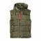 Alpha Industries Hooded Puffer Vest FD sage green