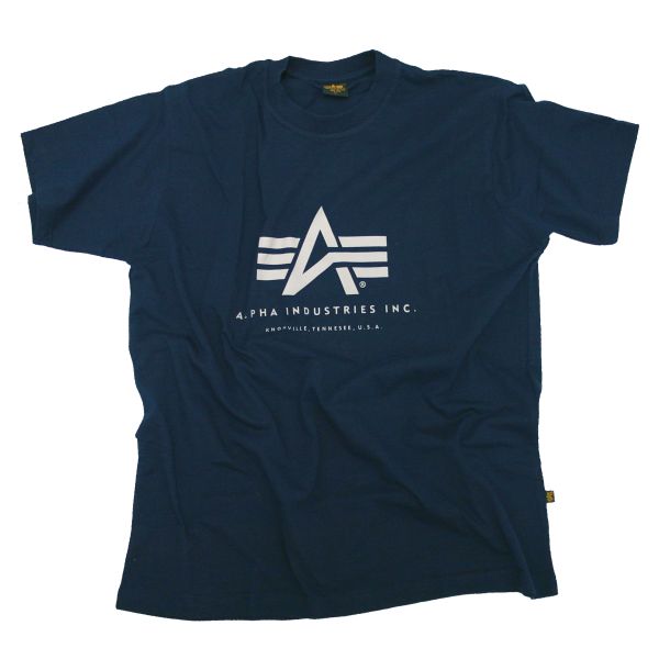 Purchase the Alpha Industries T-Shirt Basic navy blue by ASMC