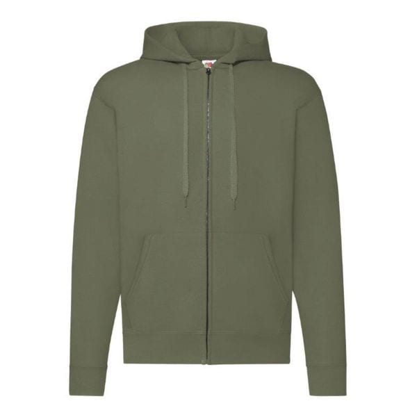 Fruit of the Loom Classic Hooded Sweat Jacket olive