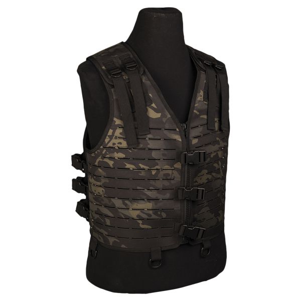 Laser Cut Lightweight Carrier Vest multitarn black