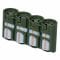 Battery holder Powerpax SlimLine 4 x CR123 olive