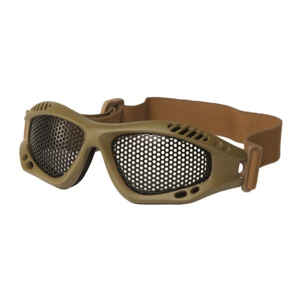 Airsoft Glasses Metal Mesh Lenses coyote