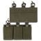 Mil-Tec Magazine Pouch Triple with Velcro Back olive