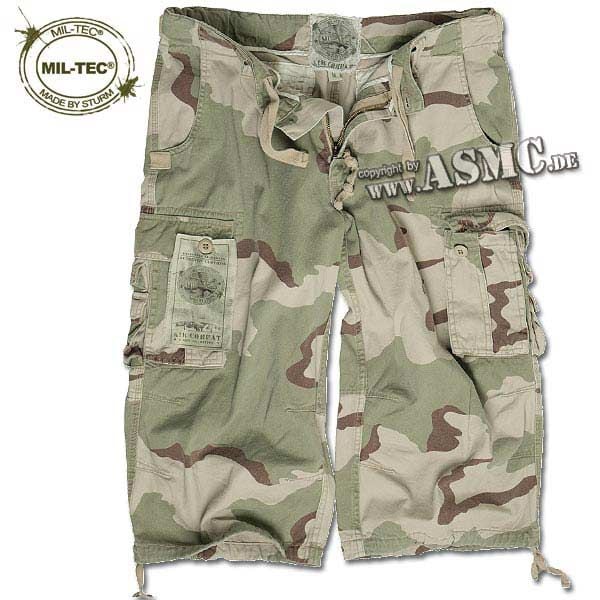 Air Combat 3/4 Shorts Washed 3-colour