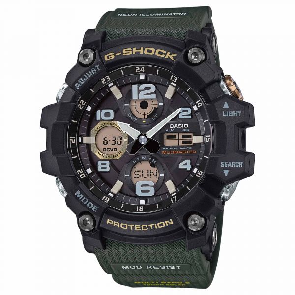 Casio Watch G-Shock Mudmaster GWG-100-1A3ER black/olive