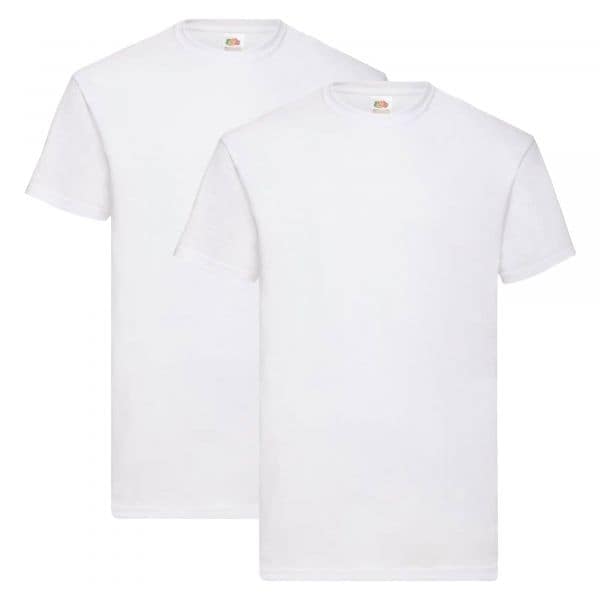 Fruit of the Loom T-Shirt Valueweight T 2-Pack white