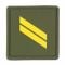 Rank Insignia French Sergent olive/yellow
