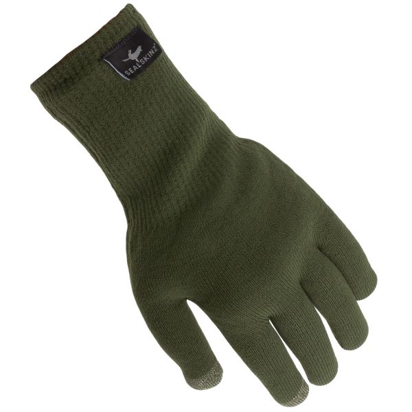 SealSkinz Gloves Ultra Grip Touchscreen olive