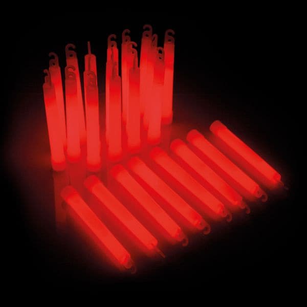 KNIXS Power Glow Sticks 25er Pack red