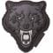 JTG 3D Patch Angry Wolf Head white-gray