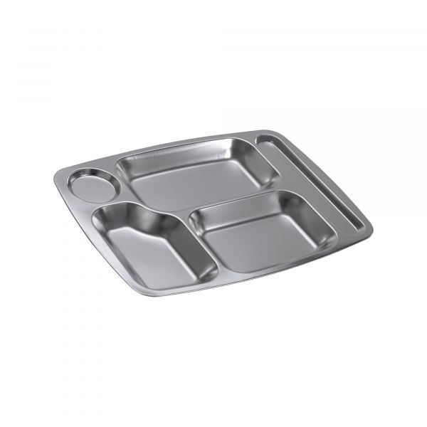 MFH Cafeteria Tray Stainless Steel 5 Compartment