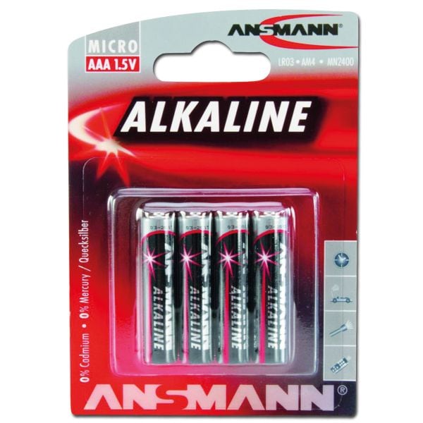 Ansmann Battery Micro (AAA) Red-Line 4-Pack