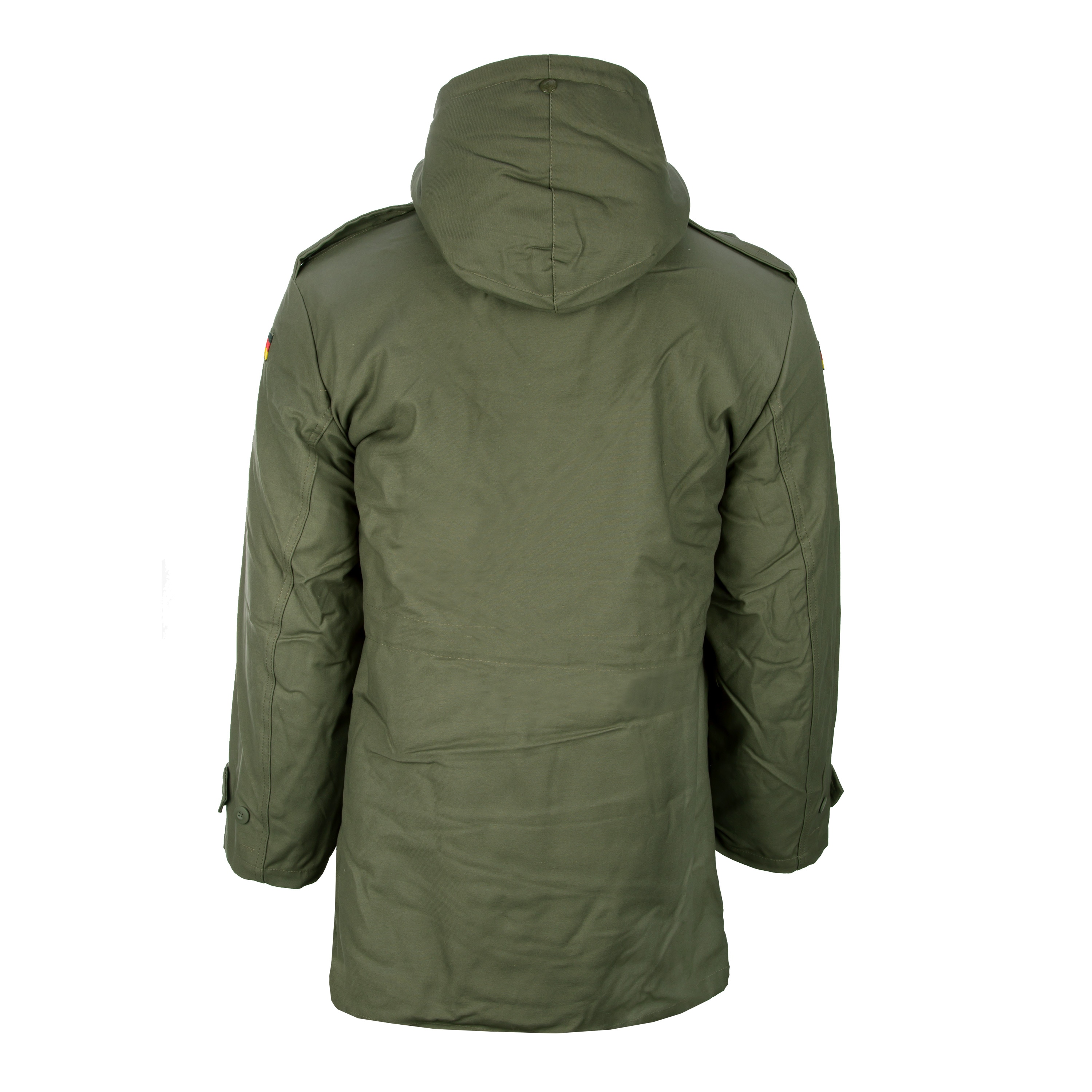 German Parka Original Army Jacket Military Fleece Lined Winter Hooded Coat Olive 