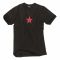 US T-Shirt RED STAR black