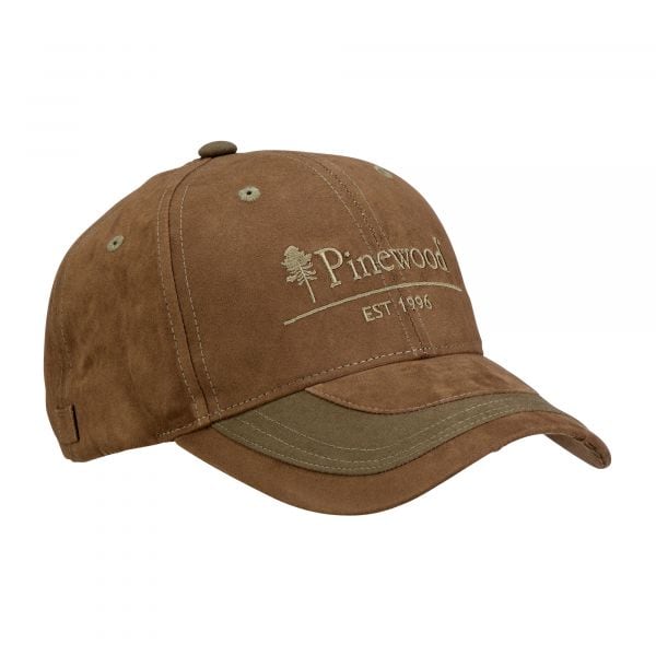Pinewood Cap 2-Color suede brown/mossgreen