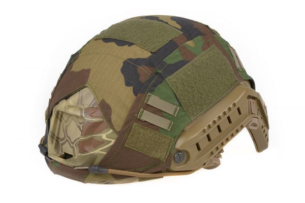 Ultimate Tactical Helmet Cover FAST PJ woodland