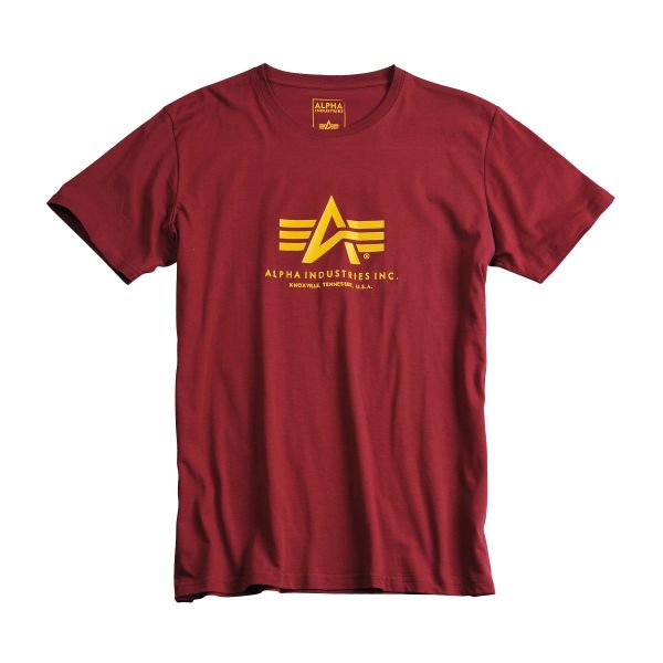 T-Shirt Alpha Industries Basic burgundy