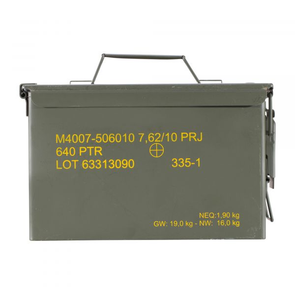 Used US Ammunition Box Medium Cal. .50 / 5,56
