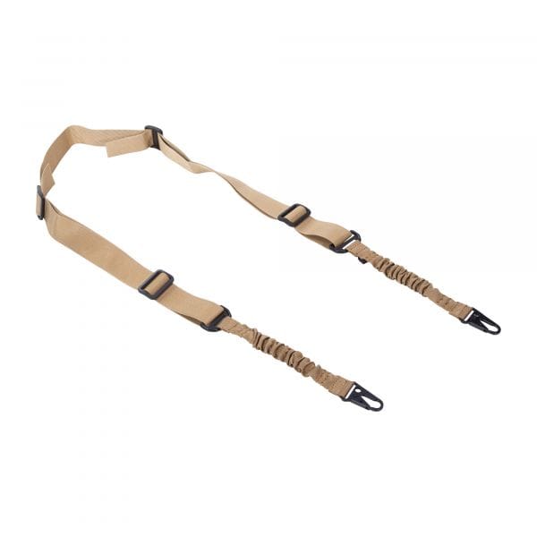 Mil-Tec 2-Point Tactical Rifle Carrying Strap with Bungee coyote